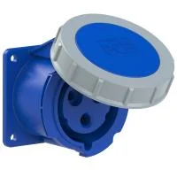 3232-6tt PCE Розетка встраиваемая 32А/230V/1P+N+E/IP67, безвинтовое подключение, фланец 75x75