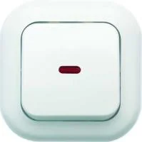 Выключатель 1-кл. СП Валентина 6А IP20 С16-068 с индикацией бел. Кунцево 7645