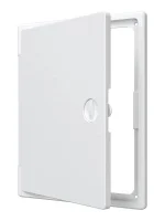 Люк-дверца ревизионная накладная 200х250мм с ручкой-задвижкой АБС бел. EVECS ЛТ2025П