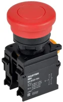 Кнопка "Грибок" d22мм 1НО+1НЗ MASTER с фиксацией красн. IEK MI-BG60-11M-3-21-K04