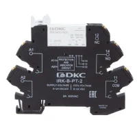 Реле интерфейсное 1CO ком. ток 6А AgSnO2 напряжение 24В AC/DC push-in клеммы DKC IRK-24UC-1CO-PT