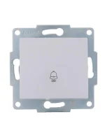 Механизм кнопки звонка 1-кл. 1п СП Karina 10А IP20 бел. LEZARD 707-0288-103