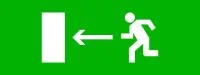 Пиктограмма "Направление налево" 320х120мм (для EXIT SAFEWAY-40) EKF pkal-01-03