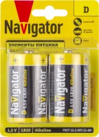 Элемент питания алкалиновый 93 996 NBT-NPE-LR20-BP2 NAVIGATOR 93996