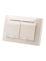 Розетка двойная 2П+З с защ. шт. и крышкой 16А 250В IP44 сл. кость "Таймыр" TDM
