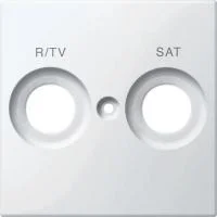 Плата Merten центральная с маркир. R/TV И SAT полярно бел. SchE MTN299819