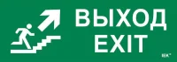 Этикетка самоклеящаяся 280х100мм "Выход/лестница вверх/фигура" IEK LPC10-1-28-10-VLVVF