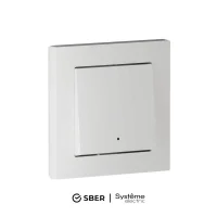 Выключатель 1-кл. AtlasDesign Smart 10А (сх. 1) L+N с подсветкой Zigbee механизм бел. SE ATN000113Z