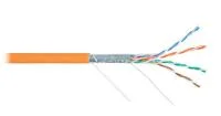 Кабель витая пара F/UTP кат.5e 4х2х24AWG solid LSZH оранж. (уп.305м) NIKOLAN NKL 2200C-OR