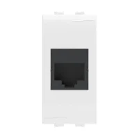 Розетка компьютерная 1-м СП 1мод. Brava RJ45 кат.5E разъем Hyperline бел. DKC 76654B