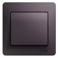 Выключатель 1-кл. СП Glossa 10А IP20 (сх. 1) 10AX в сборе сиренев. туман SE GSL001412