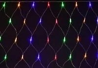 Гирлянда "Сеть" 1.5х1.5м 160LED RGB IP20 провод прозр. 230В с контроллером 8 режимов IEK LGDB410-3-160-L1-T-S-44