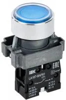 Кнопка LA167-BAF61 d22мм 1з син. IEK BBT20-BAF61-1-22-67-K07