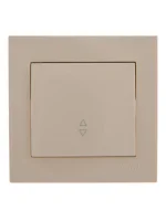 Переключатель проходной 1-кл. СП Rain IP20 крем. LEZARD 703-0303-105