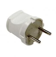 Вилка прямая 10А 4142 бел. ASD / IN HOME 4690612000572