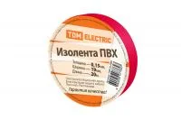 Изолента ПВХ 0,15х19мм Красная 20м TDM