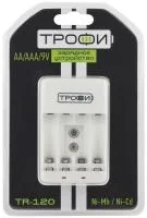 Устройство зарядное TR-120 (4хAA/4хAAA/1х9В"Крона") Трофи C0031279