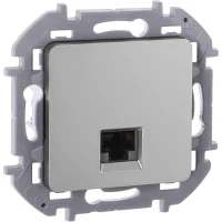 Розетка компьютерная Inspiria RJ45 кат.5E UTP алюм. Leg 673827