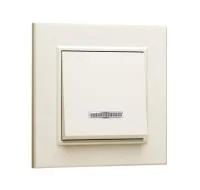 Выключатель 1-кл. СП Karea 10А IP20 с подсветкой крем. Makel 56010021