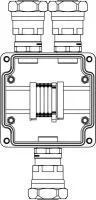 Корпус взрывозащищенный 120х120х90мм 1Ex e IIC T5 Gb IP66 GRP DKC 1231.031.20.04U