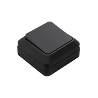 Выключатель 1-кл. BOLLETO накладной 7021B черн. IN HOME 4690612061016