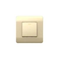 Переключатель 1-кл. NEW3-E 10А с подсветкой шампань CHINT 431394