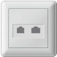 Розетка компьютерная + телеф. СП W59 бел. SchE RSI-251TK5E-18 (РСИ-251ТК5Е-18)