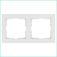Рамка 2-м G-Classic бел. глянцевый Jasmart G1002W