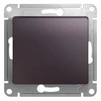Кнопка нажимная 1-кл. СП Glossa 10А IP20 (сх. 1) 10AX механизм сиренев. туман SE GSL001415