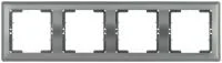 Рамка 4-м BOLERO РГ-4-БА горизонт. антрацит IEK EMB40-K95