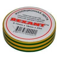 Изолента 19мм (рул.25м) желт./зел. REXANT 09-2207