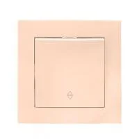 Переключатель проходной 1-кл. СП Валенсия 10А IP20 крем. PROxima EKF EWV10-025-20