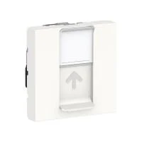 Розетка компьютерная 1-м 2мод. Unica Modular RJ45 кат.6 UTP бел. SchE NU341518