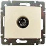 Розетка телевизионная проходная TV СП Valena 14дБ механизм сл. кость (DIY-упак.) IEK 695625