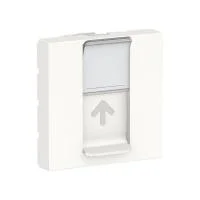 Панель лицевая 2-мод. UNICA MODULAR одиночная RJ45 без коннектора бел. SchE NU941118
