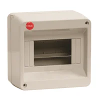Щиток настенный 8мод. IP40 без дверцы сер. DKC 83608