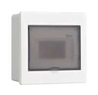 Корпус встраиваемый дв. 1 ряд 6 мод. IP41 ЩРВ-П пласт. прозр. DEKraft 31051DEK