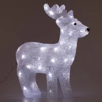 Фигура акриловая "Олень" ENIOF - 15 50 LED 10 мерцающих LED 31х13х37см IP20 Эра Б0051953