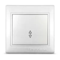 Переключатель проходной 1-кл. СП Севиль 10А IP20 бел. UNIVersal С0025