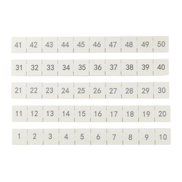 Маркировка для клемм 10/16/35/90 UT 1-50 (уп.100шт) EKF scr-ut-mrk-10-90-1-50