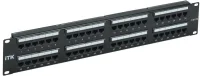 Патч-панель 2U кат.5E UTP 48 портов Dual IDC слайд лейбл ITK PP48-2UC5EU-D05L