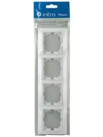 Рамка 4-м СП Plano 1-504-01 гор. бел. Intro Б0027629