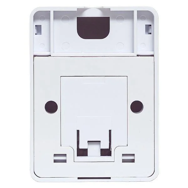 Корпус розетки настенной на 1 модуль Keystone со шторкой и маркером бел. TERACOM PRO EKF TRP-EBOX-1KSTN-WH