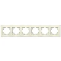 Рамка 6-м Афина универс. сл. кость (ivory) Universal A1043-I
