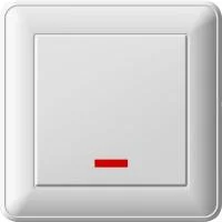 Переключатель 1-кл. СП W59 16А IP20 с подсветкой в сборе бел. SchE VS616-157-18