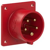 615-6f7 PCE Вилка встраиваемая 16А/400V/3P+N+E/IP44, фланец 75x75