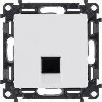 Розетка компьютерная 1-м Valena Life RJ45 кат.5E UTP с лицев. панелью механизм бел. Leg 753440