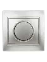 Светорегулятор СП Plano 1-401-03 поворотный 600Вт 230В IP20 алюм. Intro Б0030090
