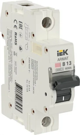 Выключатель автоматический модульный 1п B 13А M06N ARMAT IEK AR-M06N-1-B013