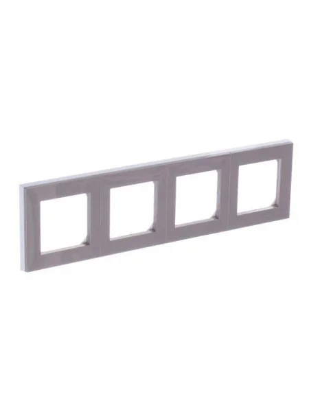 Рамка Levit 4п кофе макиато/бел. ABB 2CHH015040A6018